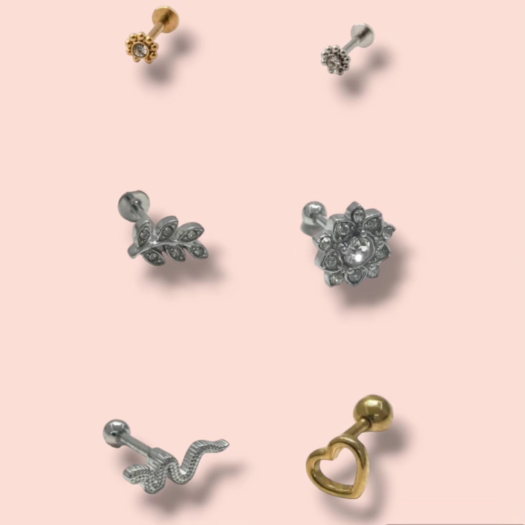 Variedad de aritos - Piercing Resistencia